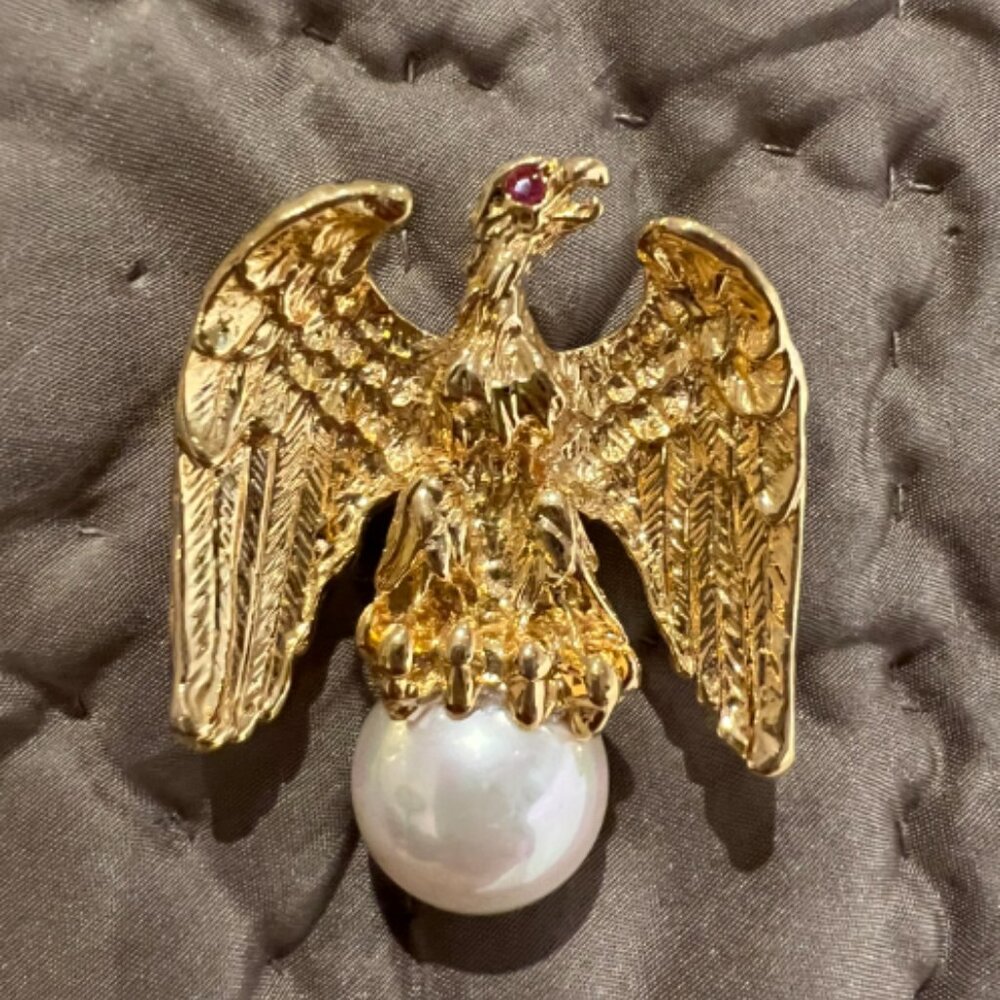Ann Hand Liberty Eagle Pin brooch
